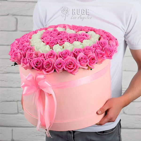 Pastel Rose Elegance Hatbox