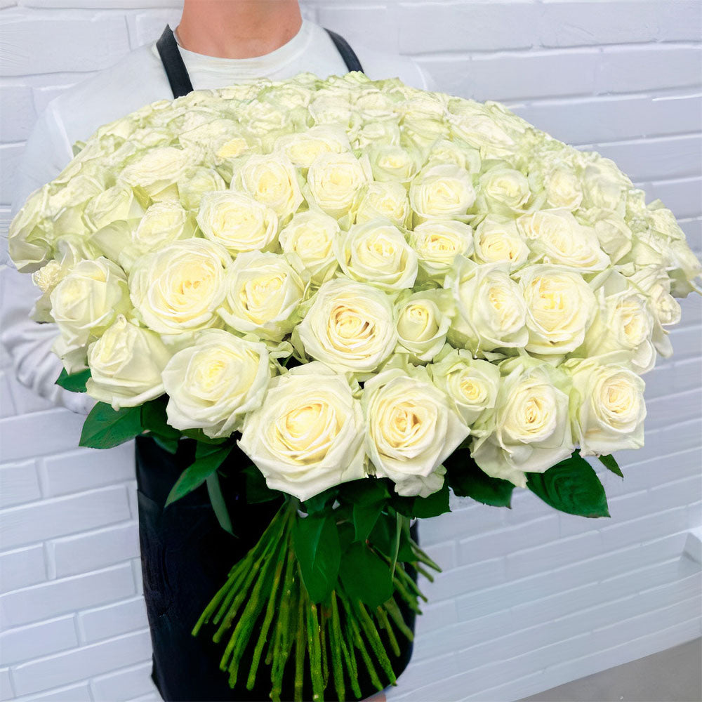 Order Bouquets of White Roses with Delivery, price