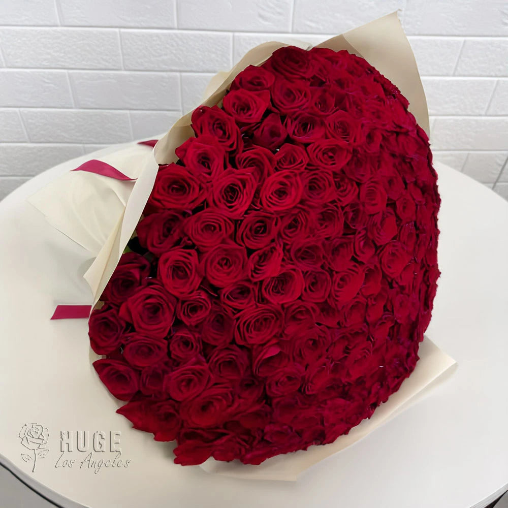 Bouquet of 200 Red Roses "Crimson Embrace"