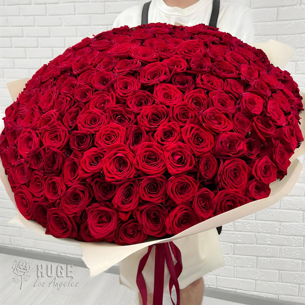Bouquet of 200 Red Roses "Crimson Embrace"