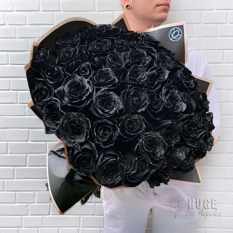 Midnight Black Roses Bouquet