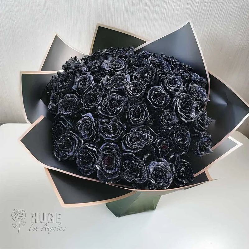 Midnight Black Roses Bouquet