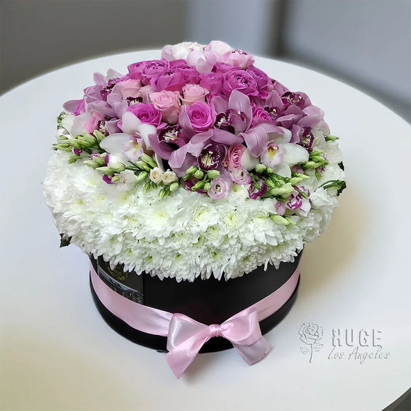 Elegant Pink Symphony Flower Box