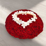 Grand Heart of Roses Basket