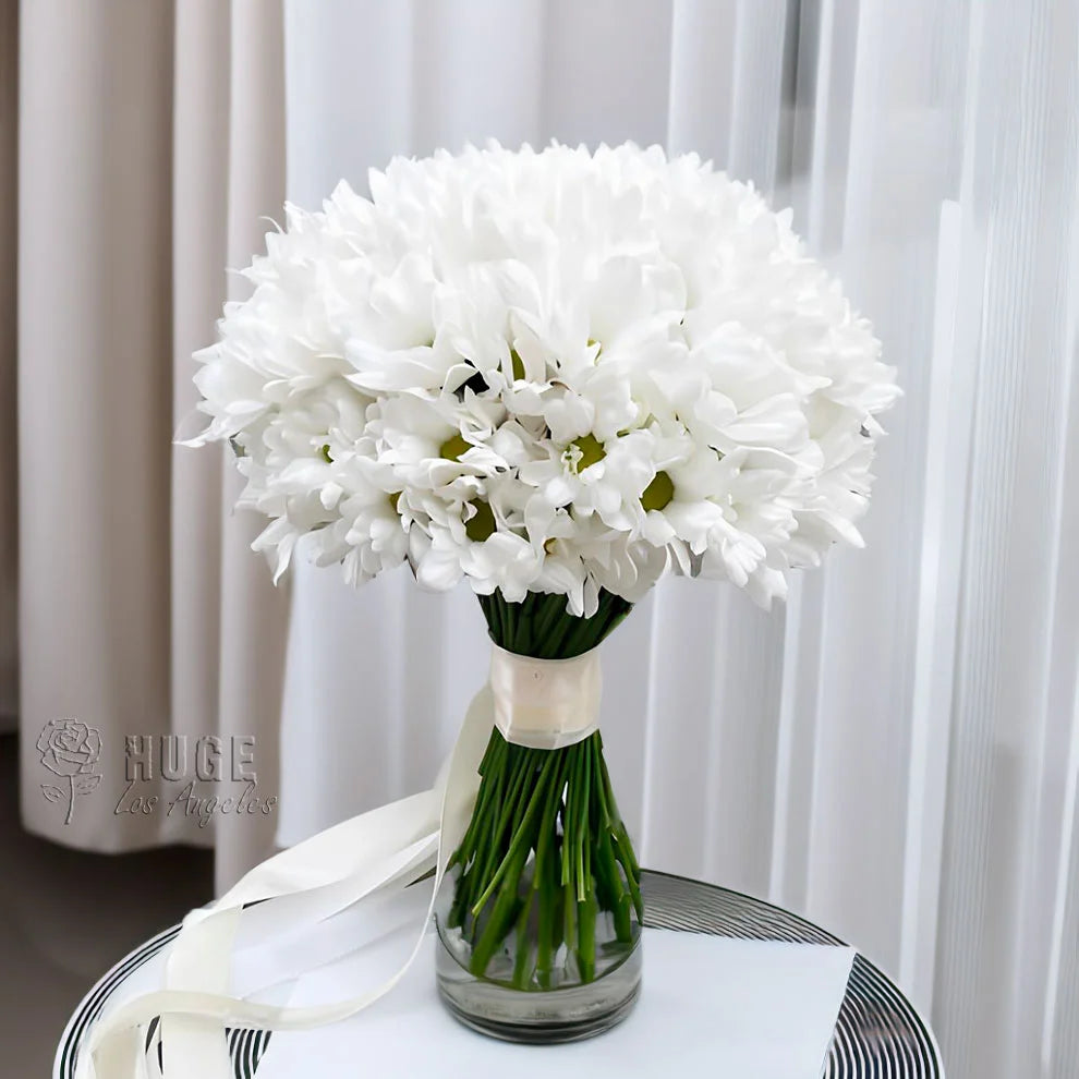 White Chrysanthemum Wedding Bouquet