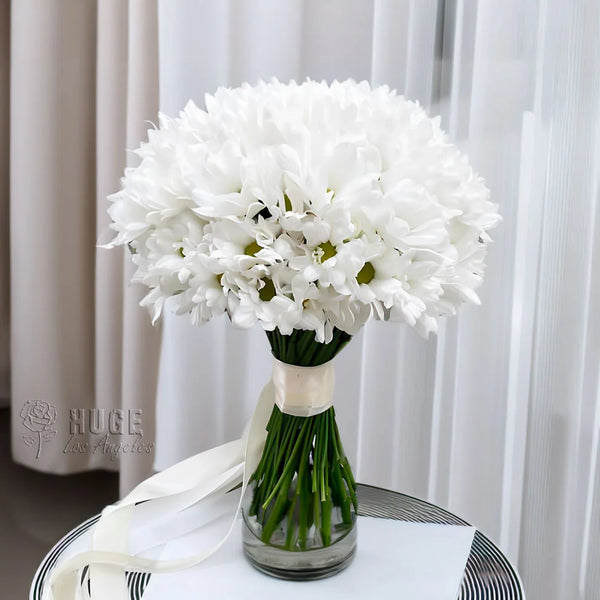 White Chrysanthemum Wedding Bouquet