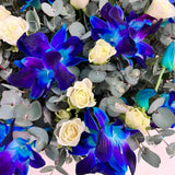 Celestial Blue and White Blossom Basket