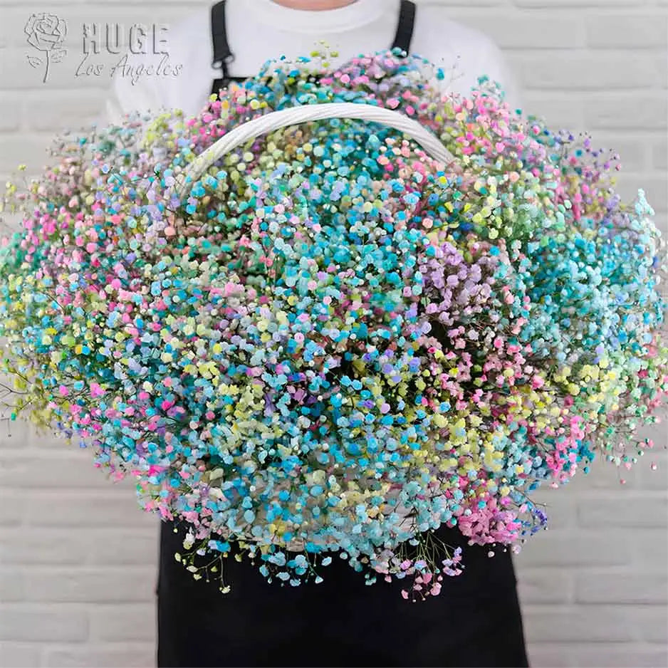 Baby's Breath Basket (Color Optional)