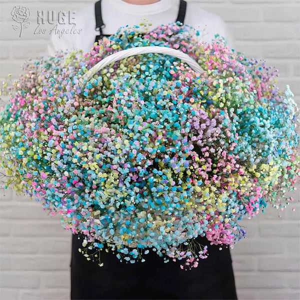 Baby's Breath Basket (Color Optional)