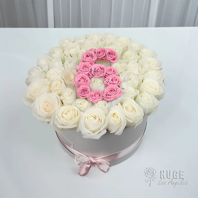 50 Roses in Hatbox | Rose Infinity