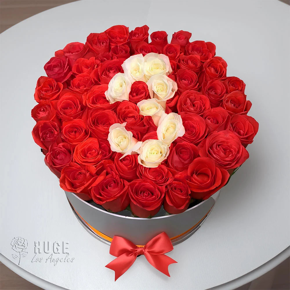 50 Red Roses Hatbox | Eternal Love