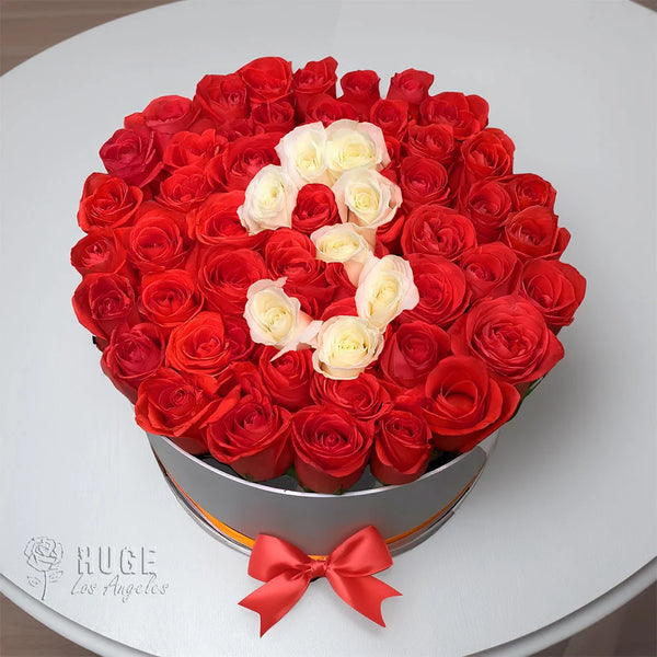 50 Red Roses Hatbox | Eternal Love