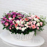 Garden Bliss Floral Basket
