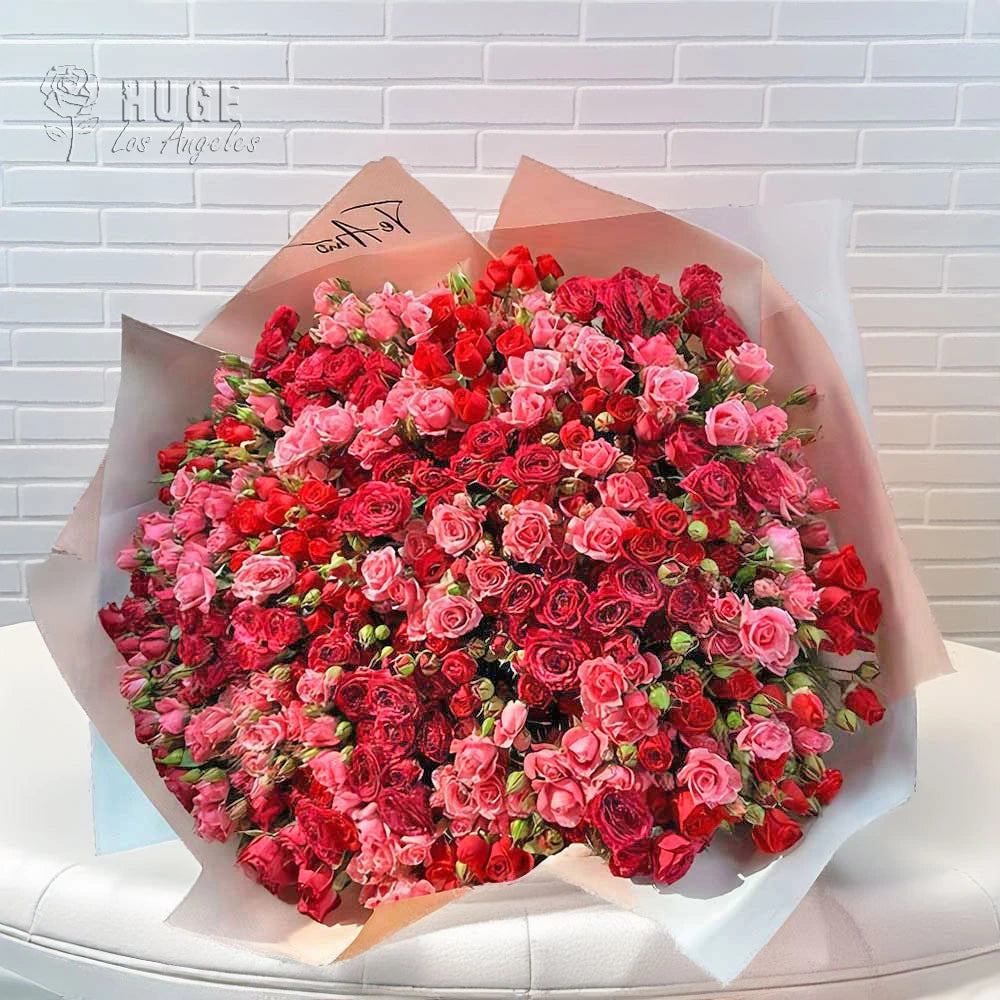 Mixed Roses - Crimson Cascade
