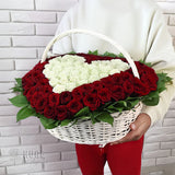 Heart of Devotion Rose Basket