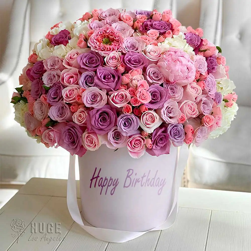 Burthday Roses Birthday Rose Celebration Box – Huge Bouquets