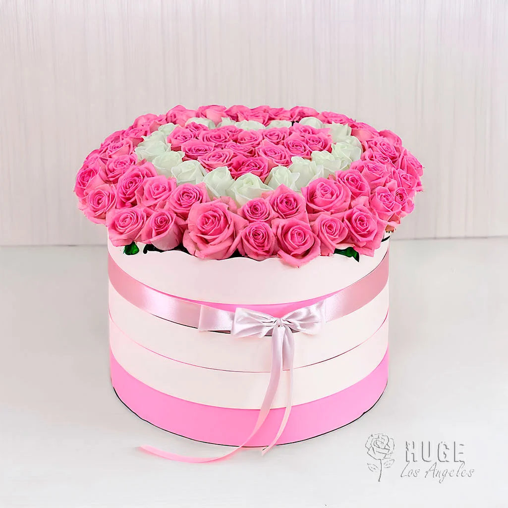 Pastel Rose Elegance Hatbox