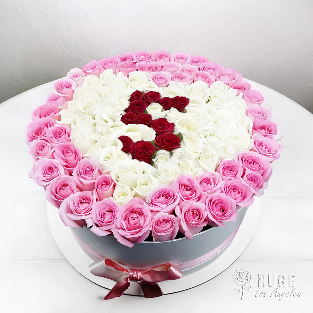 Pink Roses Bouquet in a Box