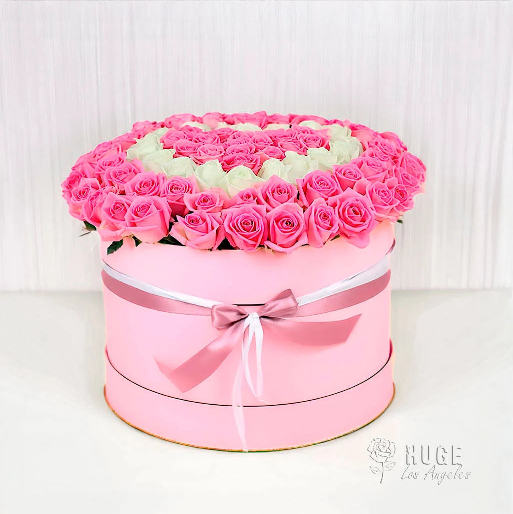 Pastel Rose Elegance Hatbox