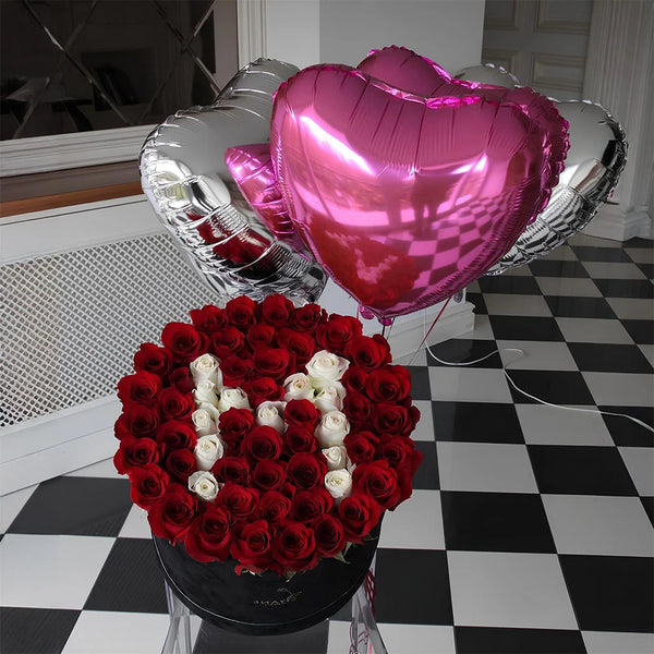 Heartfelt Roses & Balloons Set