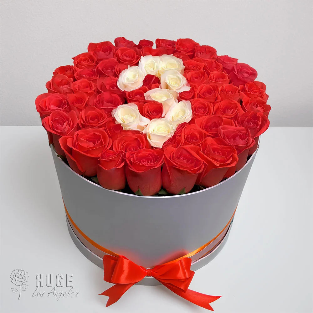 50 Red Roses Hatbox | Eternal Love
