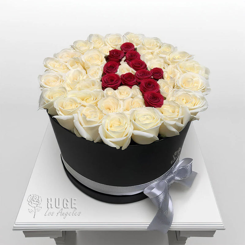 50 White Roses Hatbox | Timeless Elegance